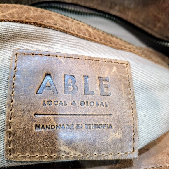 Rachel Utility Able Crossbody Brown Leather Tote Bag Os Rachel Utility - Picture 4 of 6